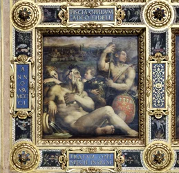 Allégorie de la ville de Prato du plafond du Salone dei Cinquecento, 1565